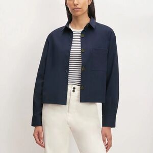 Everlane Structured Cotton Cropped Shirt